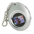 Digital Photo Key-chain, Various Colors are Available, Customized Advertisements are Accepted